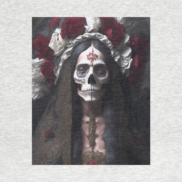 Painting of Santa Muerte by metamorfatic